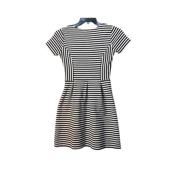 JCrew Striped Empire Waist Short Casual Dress sz 2 - Picture 3 of 6